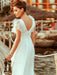 Simple Wedding Dress 2021 A Lne V Neck Short Sleeve Floor Length Tulle Beach Wedding Party Dresses Bridal Gowns