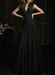 Simple Wedding Dress black Lace V Neck Sleeveless floor length backless Tulle Bridal Gowns with Train