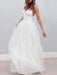 simple wedding dresses 2021 a line v neck straps backless tulle beach wedding bridal dress