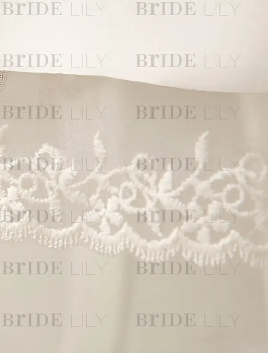 Simple Wedding Dresses Ivory Wedding Dress Knee-Length Backless Straps Lace Bridal Dress