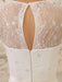 Simple Wedding Dresses Ivory Lace Chiffon Beach Wedding Dress with Beaded misshow