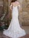 Simple Wedding Dresses 2021 Lace Sweetheart Off The Shoulder Mermaid Bridal Gown With Train for boho wedding