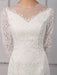 Simple Wedding Dresses 2021 Short Long Sleeve Illusion Neckline koyhole Knee length Sheath Bridal Dress misshow