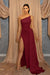 Sky Blue Sleeveless Split Mermaid Evening Dress with Sequins