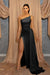 Sky Blue Sleeveless Split Mermaid Evening Dress with Sequins