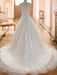 wedding dresses 2021 jewel illusion neck sleeveless a line lace flora applique bridal gowns with train
