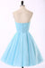 Sleeveless Blue Chiffon Beading Homecoming/Prom Dresses - Prom Dresses