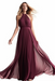 Sleeveless Halter Chiffon Prom Dress with Elegant Pleats