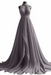 Sleeveless Halter Chiffon Prom Dress with Elegant Pleats