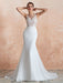 Wedding Dress 2021 Mermaid Sleeveless Lace Appliqued Beach Bridal Gowns With Train