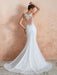 Wedding Dress 2021 Mermaid Sleeveless Lace Appliqued Beach Bridal Gowns With Train