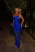 Sleeveless Lace Mermaid Prom Dress Sweetheart Evening Dress - Royal Blue - Prom Dresses