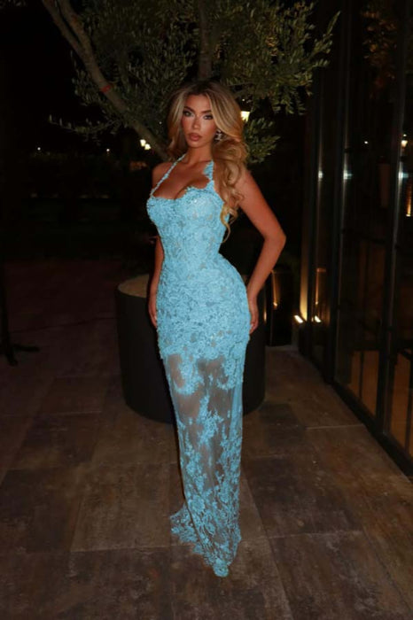 Sleeveless Lace Mermaid Prom Dress Sweetheart Evening Dress - Prom Dresses