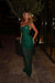 Sleeveless Lace Mermaid Prom Dress Sweetheart Evening Dress - Dark Green - Prom Dresses