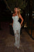 Sleeveless Lace Mermaid Prom Dress Sweetheart Evening Dress - Silver - Prom Dresses