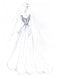 Wedding Dress A Line V Neck Sleeveless Lace Flora Beaded Bridal Dresses With Train