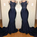 Sleeveless Mermaid Prom Dress with Intricate Appliques