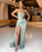 Sleeveless Mermaid Prom Dress with Stunning Split and Ruffle Detail