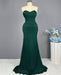 Sleeveless Mermaid Prom Gown with Sequined Sweetheart Bodice