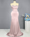 Sleeveless Mermaid Prom Gown with Sequined Sweetheart Bodice