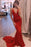 Sleeveless Mermaid Prom Gown with Spaghetti Straps