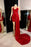 Sleeveless Red Prom Dress with a Touch of Elegance