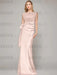 Petal sleeveless satin mother of the bride gown with ruched bow sash