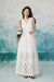 Sleeveless Simple Aline Lace Casual Daily Wear Formal Dress - White / S - Dresses