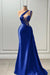 Sleeveless Strapless Purple Long Prom Dress with Pleated Beadings - Prom Dresses