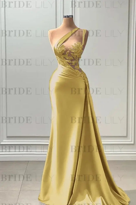 Sleeveless Strapless Purple Long Prom Dress with Pleated Beadings - Prom Dresses