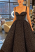 Spaghetti-Strap Sweetheart Ball Gown Prom Dress With Beads and Lace