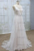 Spaghetti Strap V-neck Lace Tulle Wedding Dress - Wedding Dresses
