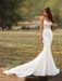 Spaghetti-Strap V-Neck Mermaid Wedding Dresses - wedding dresses