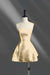 Spaghetti Straps Short Homecoming Dress Aline Prom Dress Knee Length Yellow