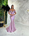 Online Spaghetti-Straps Mermaid Sweetheart Evening Dress With Sequins