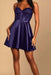Regency Spaghetti Straps Satin Aline Homecoming Dress Sleeveless Prom Dress