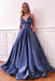 Spaghetti-Straps Sequins Evening Dress