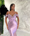 Spaghetti-Straps Sweetheart Mermaid Evening Dress with Sequins Online