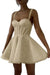 Daffodil Sparkly Sequins Aline Homecoming Dress Sweetheart Prom Dress Short with Straps