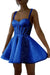 Royal Blue Sparkly Sequins Aline Homecoming Dress Sweetheart Prom Dress Short with Straps