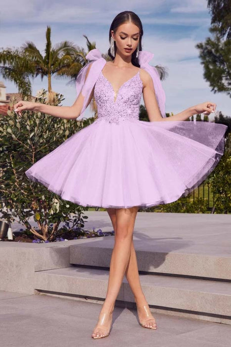 Spaghetti Straps V-neck Short Homecoming Dress Aline Sleeveless Cocktail Dress