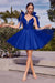 Spaghetti Straps V-neck Short Homecoming Dress Aline Sleeveless Cocktail Dress