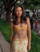 Spaghetti Straps V-Neck Beaded Prom Dress Long