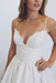 Bridelily White Satin Wedding Dress Bodice Detail