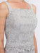 Floor-Length Square Neck Chiffon Mother of the Bride Pantsuit with Jacket & Side Split