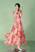 Square Neck Floral Casual Daily Wear Dress Aline Summer Dress - fuchsia / S - Dresses