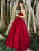 Ball Gown Tulle Applique Sweetheart Sleeveless Floor-Length Dresses - Prom Dresses
