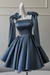 Stormy Sexy Satin Aline Homecoming Dress Short Prom Dress with Straps