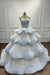 Strapless Ball Gown Prom Dress with Beadings Puffy Sequins Evening Dress - Same As Photo - Prom Dresses