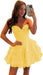 Strapless Corset Short Homecoming Dresses Sweetheart Tiered Ruffle Graduation Party Dress
